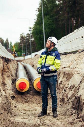 Kesä on kaukolämpöverkon keskeisintä rakennus- ja saneerausaikaa