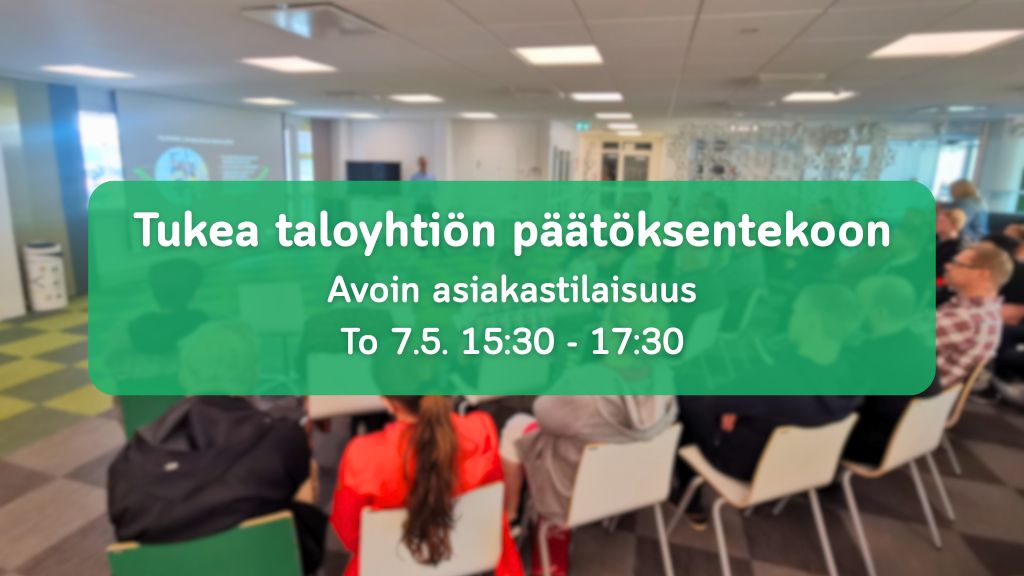 Hyvinkään Lämpövoima järjestää avoimen asiakastilaisuuden isännöitsijöille ja taloyhtiön hallituksille