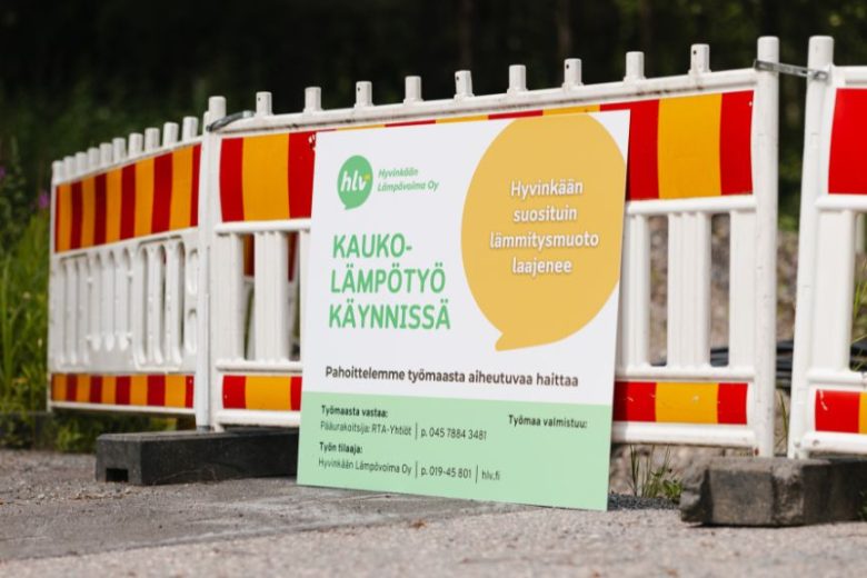 Kesän 2026 kaukolämpötyömaat etenevät Hyvinkäällä. Verkoston saneeraukset ja rakennustyöt varmistavat kaukolämmön toimitusvarmuuden